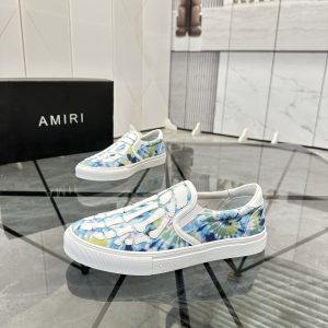 AMIRI Slip-On Shoes  White blue
