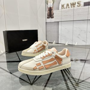 Suede Low-Top Sneakers Apricot