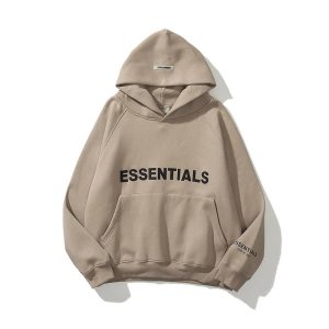 Streetwear Cotton Hoodie Unisex Taupe