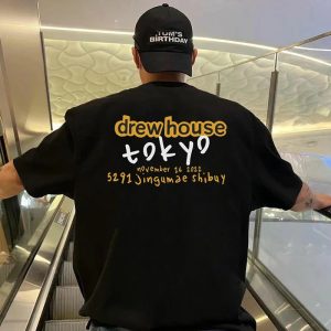 Drew House Tokyo Letter Short Sleeve T-Shirt Black