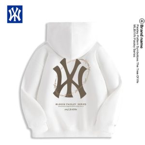 Paisley Cotton Hoodies Ivory