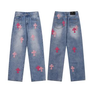 Chrome Hearts Relaxed Cross Jeans (Multi-Wash)
