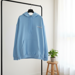 Balenciaga Blue Pullover Hoodie Sweater