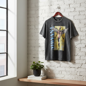 Saint Michael Vintage Graphic Angel Print T-Shirt