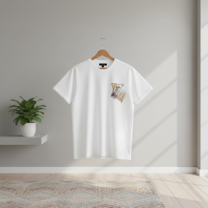 Louis Vuitton White Logo Print Casual T-Shirt