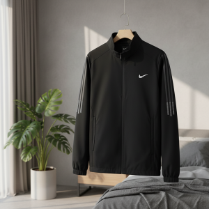 Nike Men Black Casual Sports Jacket