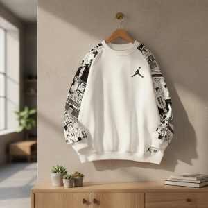 Nike Graphic Print White Sweatshirt 23
