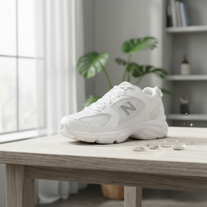 New Balance 530 White Mesh Running Sneakers