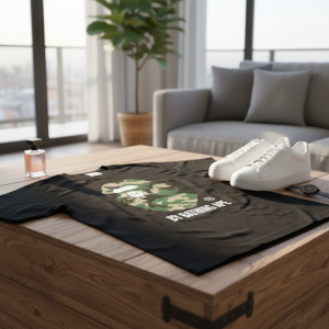 Bape Camo Ape Head Black Cotton T-Shirt