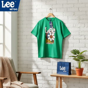 Lee MITOO Green Daisy Graphic T-Shirt