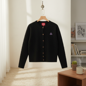 Vivienne Westwood Black Knit Cardigan Sweater