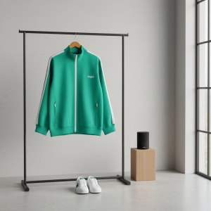 Palm Angels Green Track Jacket Men's Fashion