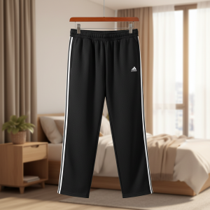 Adidas Black Casual Track Pants for Men