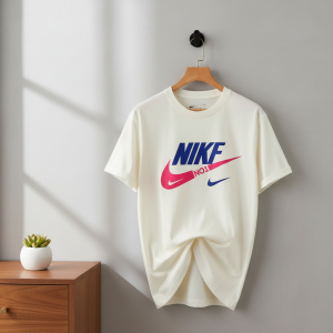 NIKEF No1 Logo Print White T-Shirt