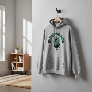 A Bathing Ape Gray Pullover Hoodie Men’s Sweater