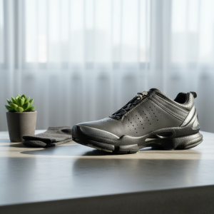 Ecco Men’s Black Leather Running Shoes 39-44