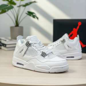 Nike Air Jordan 4 Retro White Sneakers