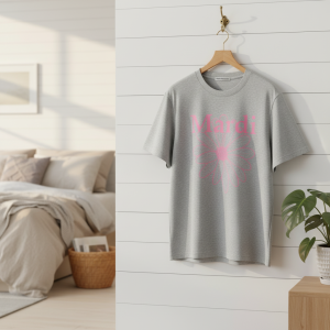 Mardi Mercredi Gray Daisy Graphic Cotton T-Shirt