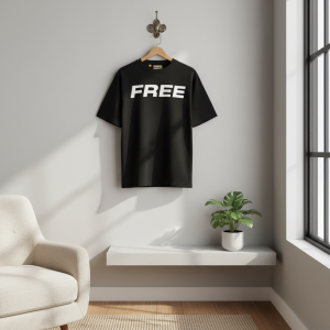Gallery Dept Free Print Black Cotton T-Shirt