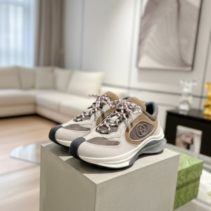 Gucci GG Beige Gray Mesh Sneakers