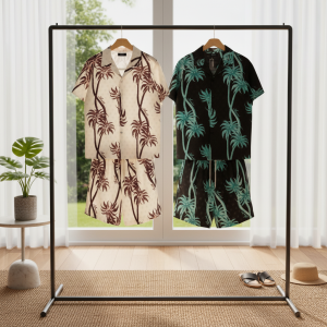 Amiri Palm Tree Print Summer Shirt Shorts Set