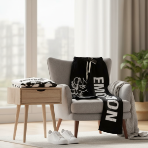 Mixed Emotion Angel Graphic T-Shirt Black White