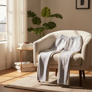 Hellstar Gray Cotton Streetwear Jogger Pants