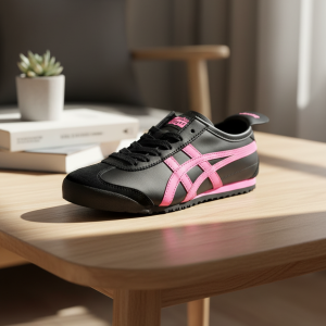 Onitsuka Tiger Black Pink Casual Sneakers