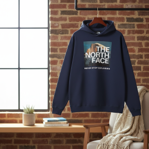 The North Face Mountain Print Black Hoodie