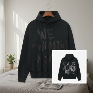 Fear of God FOG Black Graphic Hoodie