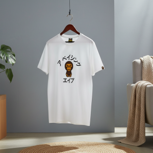 BAPE Ape Head White Graphic Cotton T-Shirt