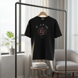 Gucci Snake Print Black Cotton T-Shirt