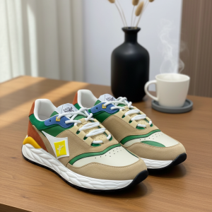 MCM Colorblock Suede Leather Casual Sneakers for Men