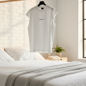 Balenciaga White Cotton Logo Print T-Shirt