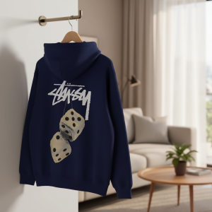 Stussy Dice Graphic Navy Hoodie