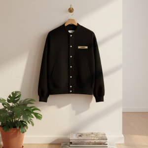 Jacquemus Black Button Up Casual Sweatshirt