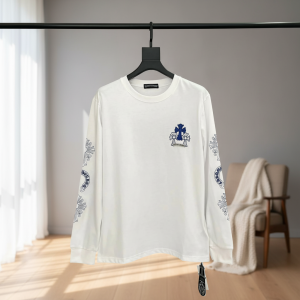 Chrome Hearts White Long Sleeve T-Shirt Unisex Fashion Top