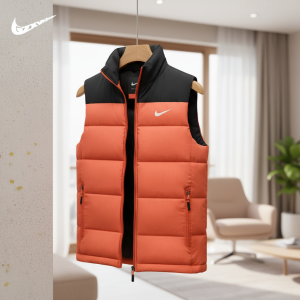Nike Winter Puffer Vest Orange Jacket