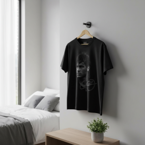 Saint Michael Black Graphic Streetwear T-Shirt