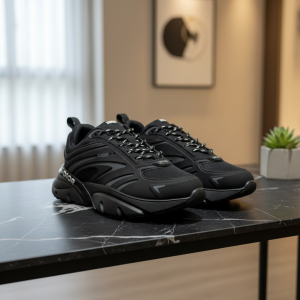 Dior Black Mesh Chunky Sneakers for Men