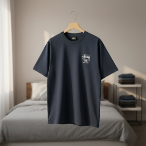 Stussy Classic Gear Graphic Navy T-Shirt