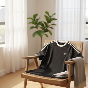 Adidas Classic Black Short Sleeve T-Shirt