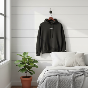 Gallery Dept Black Logo Print Hoodie Sweater