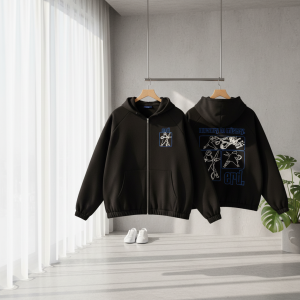 Enfants Riches Deprimes Black Graphic Zip Hoodie