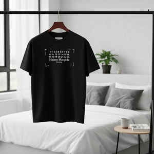 Maison Margiela Black Logo Print T-Shirt