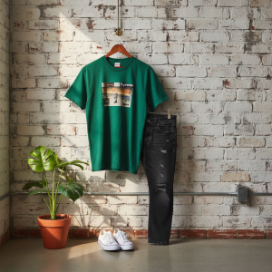 Supreme Thrasher Green Graphic Skate T-Shirt