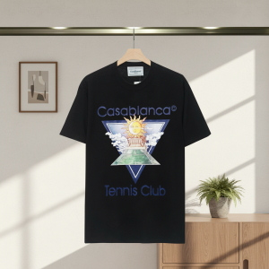 Casablanca Tennis Club Graphic Print Black T-Shirt