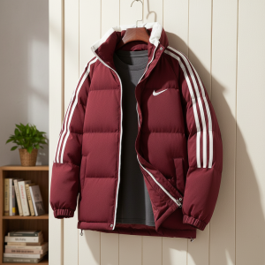 Nike Winter Puffer Jacket Burgundy Men’s Outerwear
