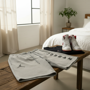 Nike Air Jordan Gray Sports Shorts Men