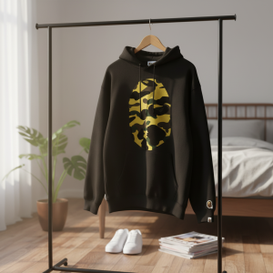 BAPE Camo Shark Black Pullover Hoodie